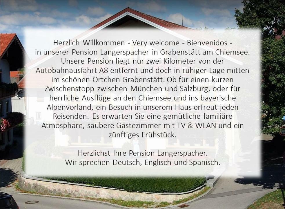 Pension Langerspacher Grabenstätt Exteriör bild